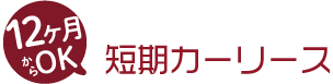 12ヶ月からお得の短期カーリース